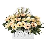 ホームデコレーション人工偽の結婚式のシルクの花ブッシュバスケット、v