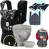 エルゴベビー 抱っこ紐 (ベルト付） オリジナル/ナイトスカイ・インサート3III+防寒セット 【正規品2年間保証-SG認定】 +防寒ケープ＆よだれパッド