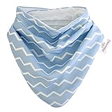 Bibetta ビベッタ Dribble Bib バンダナよだれかけ Blue Chevron ブルーシェブロン