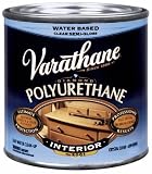 Rust-Oleum Varathane 200161H 1/2-Pint Interior Crystal Clear Water-Based Polyurethane, Water-Based S