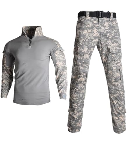 Amazon | 中国軍07式海軍陸戦隊用海洋迷彩戦闘服上下帽子セット 165