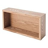 壁掛け飾り棚 キューブ 箱型 壁掛け収納 棚 ウォールシェルフ 木棚 壁 取り付け 棚 壁につける棚 壁につけられる 付け棚 木製棚 ウッドラック 壁棚 ディスプレイ棚 ナチュラル ブラウン NKB-C40NA NKB-C40BR 幅40×