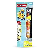 【海外直送品】Colgate Minions Powered Toothbrush And Toothpaste コルゲート電動歯ブラシ＆歯磨き粉