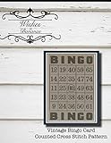 Vintage Bingo Card Counted Cross Stitch Pattern