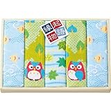 丸眞 ギフト 縁起物語「ふくろう」 ミニタオル5枚組 0080305500