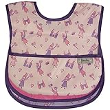 Waterproof Feeder Bib w/Flip Pocket, 3 Pack, Girl, Frenchie Mini Couture by Frenchie Mini Couture [並