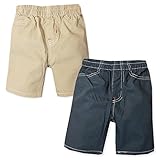 (ネイビー/95cm)ベビー服 男の子 ハーフ パンツ ボトム ウエストゴム 前閉じ フェイクポケット 男児 ベビー