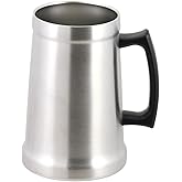 パール金属 真空断熱 ジョッキ ジャーマンビア 1000ml 保温 保冷 結露防止 ステンレス製 カップ コップ サテン ビンテージバー HC-315