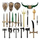 Helixsun ユニークなFDアームビルディングブロックセット 21個 中世の騎士 武器パック アクセサリーセット ビルディングブロックおもちゃ ミニフィギュア 子供用ギフト 組み立てキット おもちゃ
