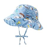 アイプレイ リバーシブル ベビー 帽子 サンハット 日よけハット (サイズ：2T-4T、カラー：Light Blue Pirate Ship） iplay [並行輸入品]