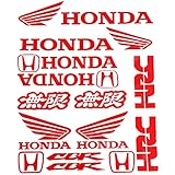 (WSY)078車用 バイク用 防水カッティング ステッカー [並行輸入品] クリアフィルム 転写ステッカー (レッド)