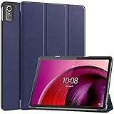 For Lenovo TAB7 / Lenovo Tab M10 5G / Lenovo Tab M10a 5G ケース 【larfbulroc】軽量 薄型 PU レザー スマート カバー 耐衝撃 傷防止 ハード 背面 ケース 三つ折り スタンド オートスリープ ウェイクアップ 機能 Lenovo TAB 7 10.6インチ / Tab M10 5G / Tab M10a 5G 対応 (ブルー)