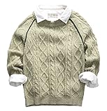 (コ-ランド) Co-land キッズ セーター ニット 男の子 子供服 長袖 丸首 ケーブル編み ボーイズ 秋冬トップス ベビー プルオーバー フォーマル 通園通学 ラクダ色 140