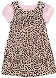 Carter's(カーターズ) ピンクロンパース＆レオパード柄ジャンバースカートセット [並行輸入品] 6M [Baby Product]