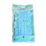 不織布マスク 使い捨て　マスク　可愛い　ピンク　ブルー　防塵　三層構造　衛生用品 ヘルスケア　レギュラーサイズ　10枚入り (海)