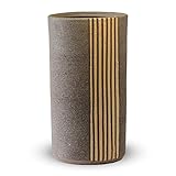 CtoC JAPAN Select 信楽焼 傘立て いぶしストライプ 幅 24cm x 奥行 21cm x 高さ 43cm いぶしストライプ傘立 おしゃれ 陶器 C401B