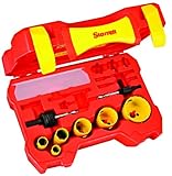 Starrett KDP06021-N 8-Piece Fastcut Bimetal Utility Hole Saw Kit by Starrett