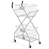 [ベルメゾン] ランドリーカート　　シルバー