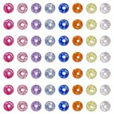 ファイニエ ビーズ 6mm 丸 1000個 クリア ミックス クラック加工 手芸 アクセサリー ハンドメイド パーツ BD2923