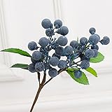 muicatte 2pcs Foamブルーベリー人工花の間引きホームテーブル装飾