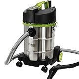 ミナト 乾湿両用 業務用掃除機 バキュームクリーナー MPV-301 (容量30L/コード10m＋ホース2mのロング仕様)