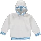 Julius Bergerホワイト&ブルーZip Back Hoodie カラー: ブルー