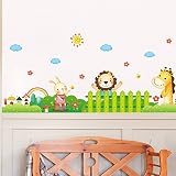 Romantic Flowers Butterfly Wall Stickers Cartoon Animals Photo Frames Heart Shaped Removable Wall De