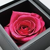 プリザーブドフラワー ダイヤモンドローズ (ホットピンク)