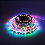 alitove 16.4 Ft ws2813アップグレードws2812b個別にAddressable RGB LEDフレキシブルストリップライト5050 SMDデュアル信号ワイヤ5 V DC
