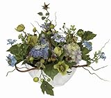 Nearly Natural 4622-BL Hydrangea Decorative Centerpiece, Blue by Nearly Natural