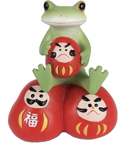 Amazon.co.jp: ダイカイ コポー カエル お正月 置物 フィギュア 縁起物