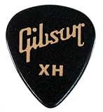 Gibson ピック ティアドロップ EXTRA HEAVY-BLK ×10枚セット