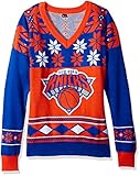 New York Knicks NBA 2015 BigロゴVネックHoliday Sweater – 選択サイズ XL オレンジ