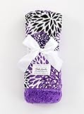 Baby Laundry Patterned Baby Blanket for Boys Girls - Dahlia/Purple Tile Baby (27x36) by Baby Laundry
