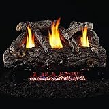 ピーターソンリアルファイアー20-inch Golden Oak Designerログセットwith vent-free天然ガスANSI認定g9 Burner – 変数Flameリモート