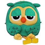 BXI Green Owl bag Gift for Kids Boys Girls Cotton FlannelSchool Playful Lunch Boxes Carry Bag / Pres
