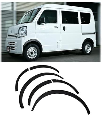 エブリィ　クリッパー17v 17w右フェンダー　シルバーZ2S ③ Amazon | BRIGHTZ NV100クリッパーバン DR17V オーバーフェンダー 黒