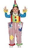 Fun World Crazy Clown幼児用costume- L レッド 112271