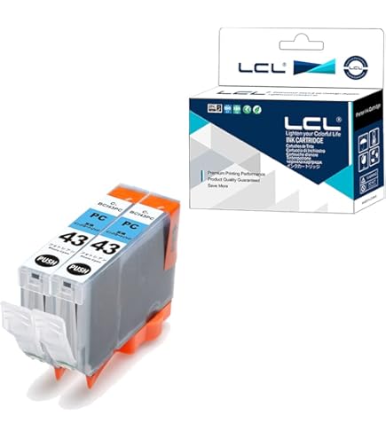 Amazon.co.jp: LCL Canon用 キャノン用 BCI-43 (8色セット BK C M Y GY