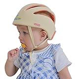 DEZAR 室内用 衝撃緩和 安全ヘルメット 赤ちゃん けが防止 つかまり立ち (ベージュ)