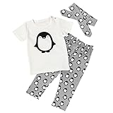 Karchi 可愛い Tシャツ+ズボン　セット　衣装　幼児　子供　　かわいい　綿　服　Tシャツトップ　パンツ　上下セット　衣装　贈り物　 (70)