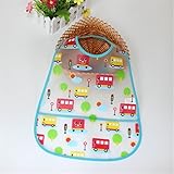 Taurau.C EVA 赤ちゃんの離乳食 お食事用防水ビブ ポケット付き 立体 スタイ 涎掛け よだれかけ 1-4歳 2枚 セット HAPPY HORSE & TRAIN