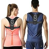 VANWALK Adjustable Back Posture Corrector Brace for Women Men Kids – Chest 27.5-47 inches - Improve Bad Posture, Thoracic Kyp