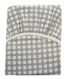 ダブルガーゼ ベビー敷フィットシーツ 《ガーゼ5種》 【78c×128c】【日本製】【綿100％】 (チェック：ネイビー)