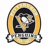 Pittsburgh Penguins木製Street Sign 11 x 13 " – NHL