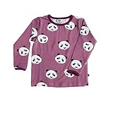 【Smafolk スマフォルク】T-shirt with panda face Mesa rose カラー:ピンク p0000gyi ベビー トップス 長袖 出産お祝い キッズ 子供服