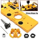 ガイドプレート Drillpro35MMカップ ヒンジジグドリルガイドセット ボーリング穴テンプレート ガイドホール パンチャー穴ロケーター 木工DIYツー