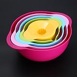 創造的なキッチンツールセットクリエイティブキッチンツールジューサー群5セットサラダプレート、創造的なキッチンツール、キッチンツール、プラスチック計量カップ、クリエイティブツール、