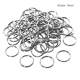 50 PCS キーホルダー　ルーズリーフリン（14mm）