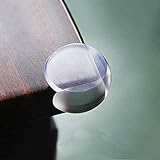 Self Adhesive Corner Protectors 4 PCS - Ball Shape Clear Furniture Corner Protectors with Matt Finis